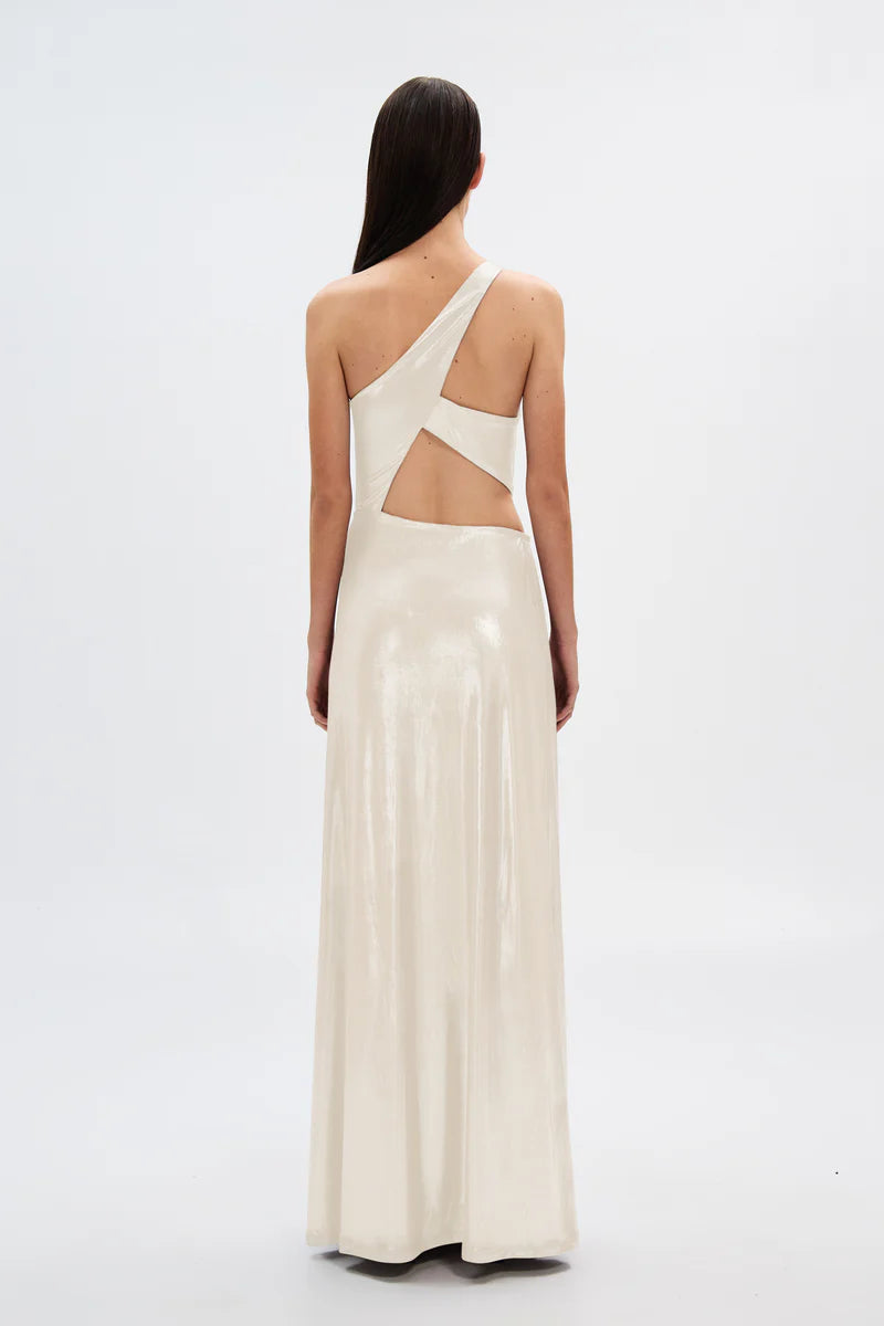 The Sabine Foil Jersey Gown