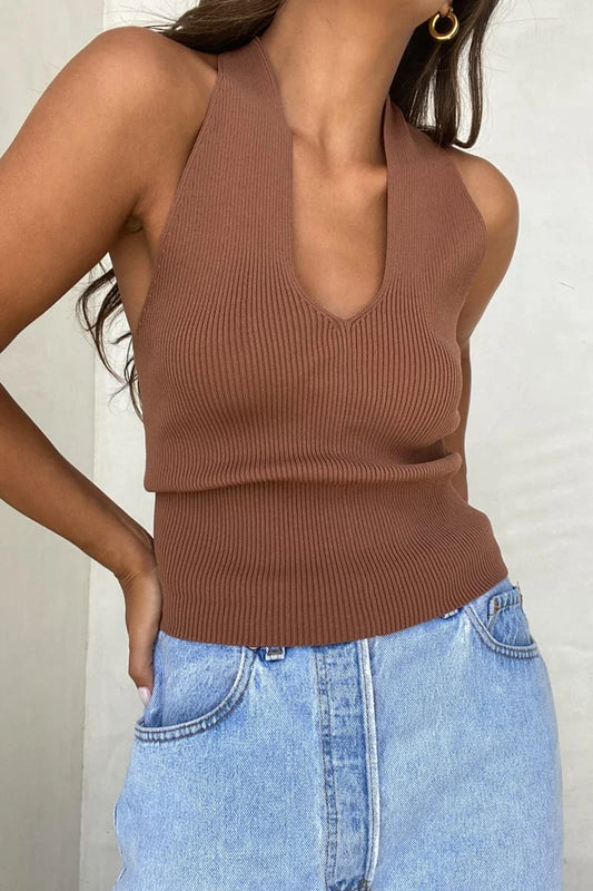 Criss Cross Halter Top