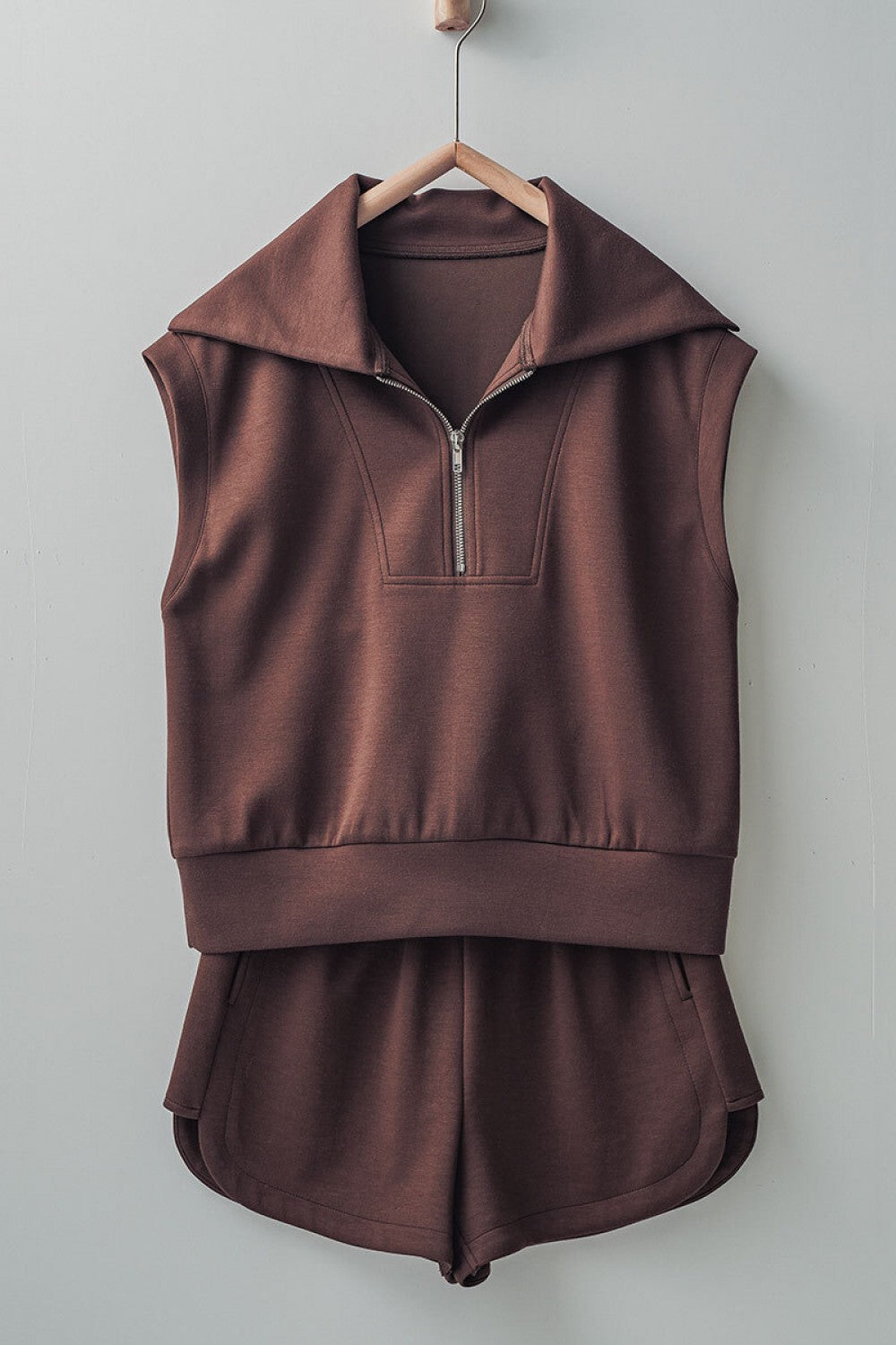Triumph Set Quarter Zip and Sweat Shorts