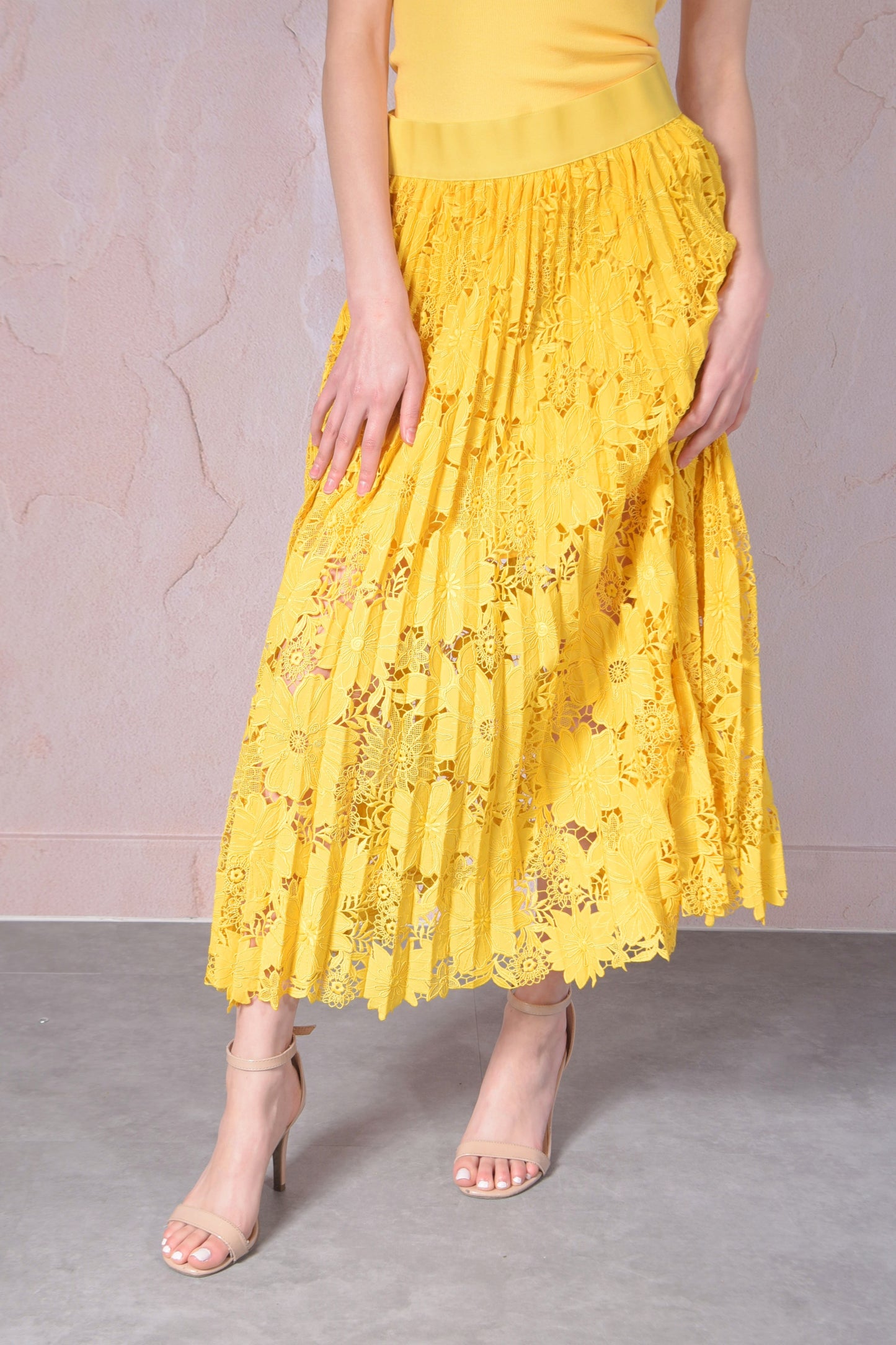 Sunflower Pleated Skirt
