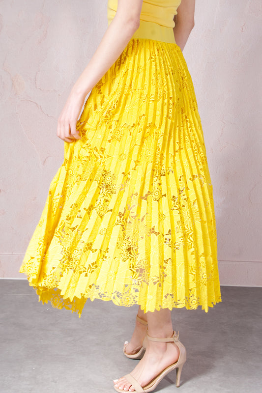 Sunflower Pleated Skirt