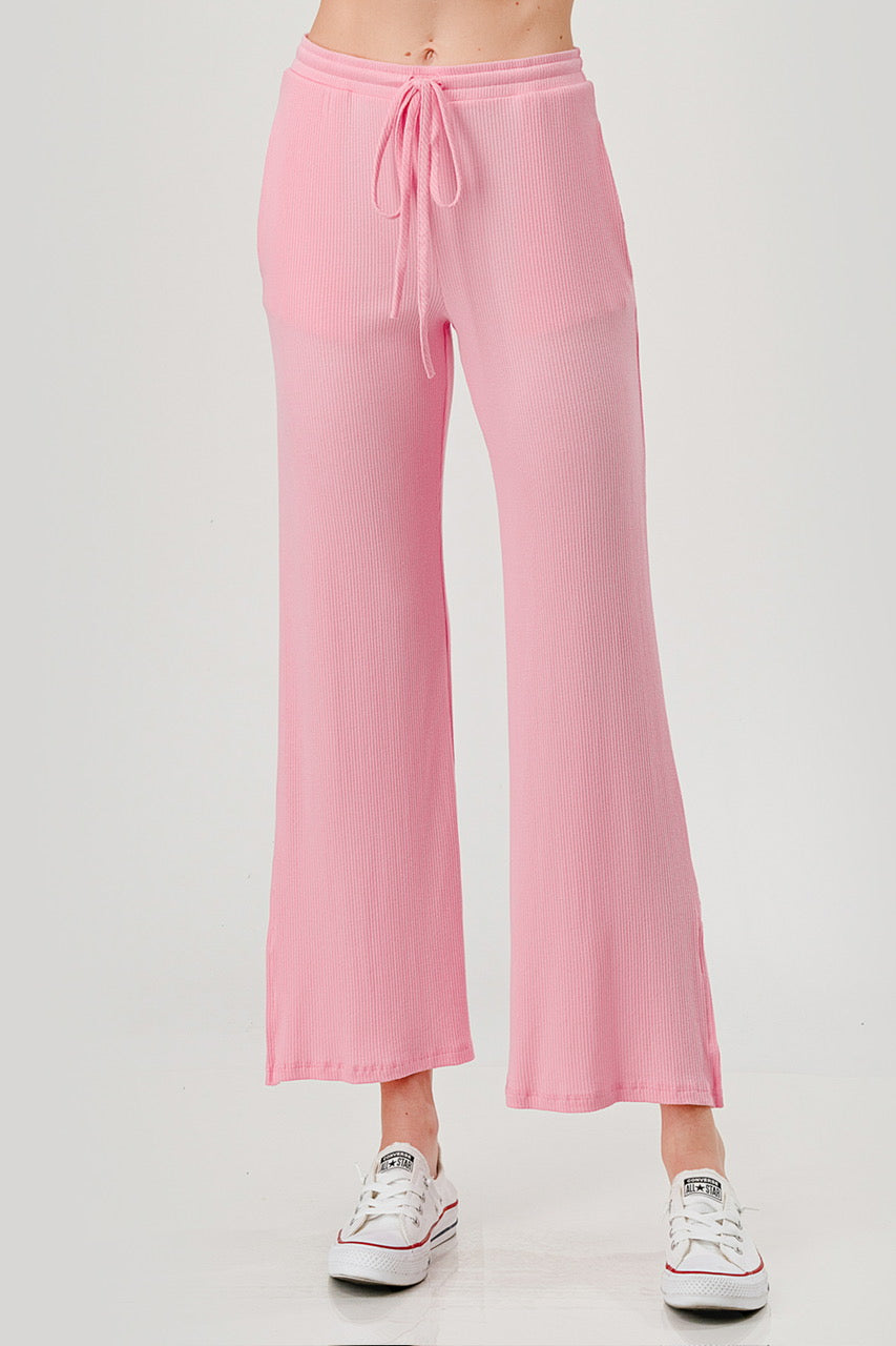 Rib Pants With Pockets