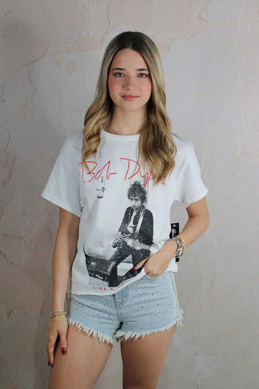 Bob Dylan Rolling Stone Unisex Tee Crop