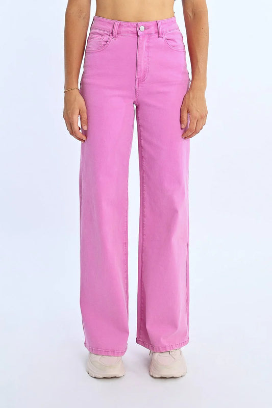 Ladies Woven Pants - Mauve