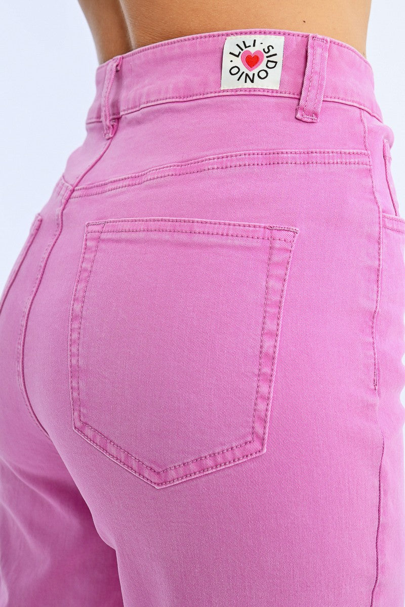 Ladies Woven Pants - Mauve