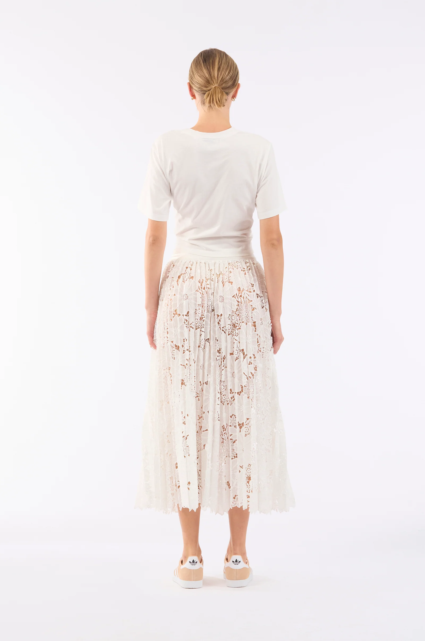 Sunflowers Pleated Skirt
