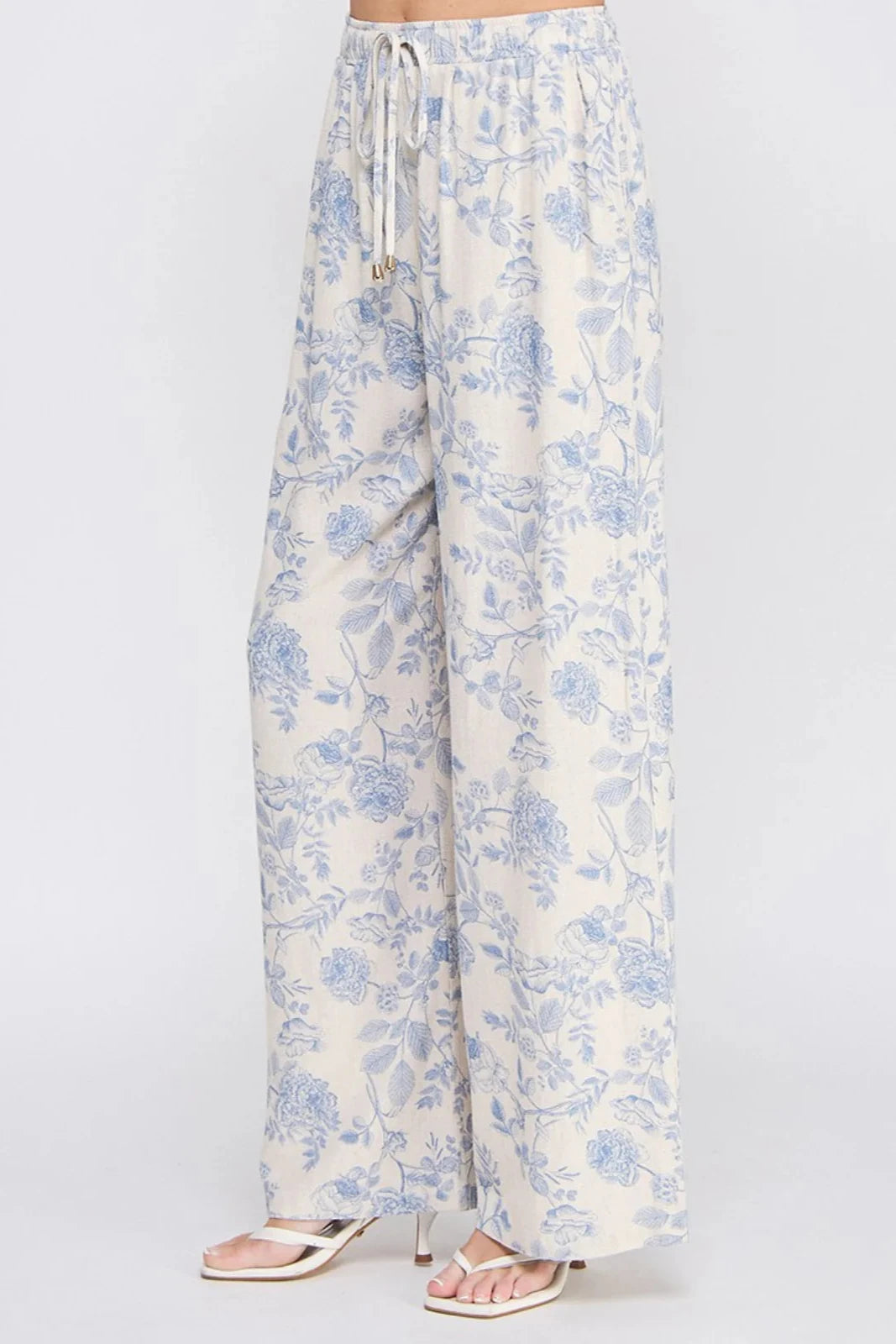 Linen Printed Pants