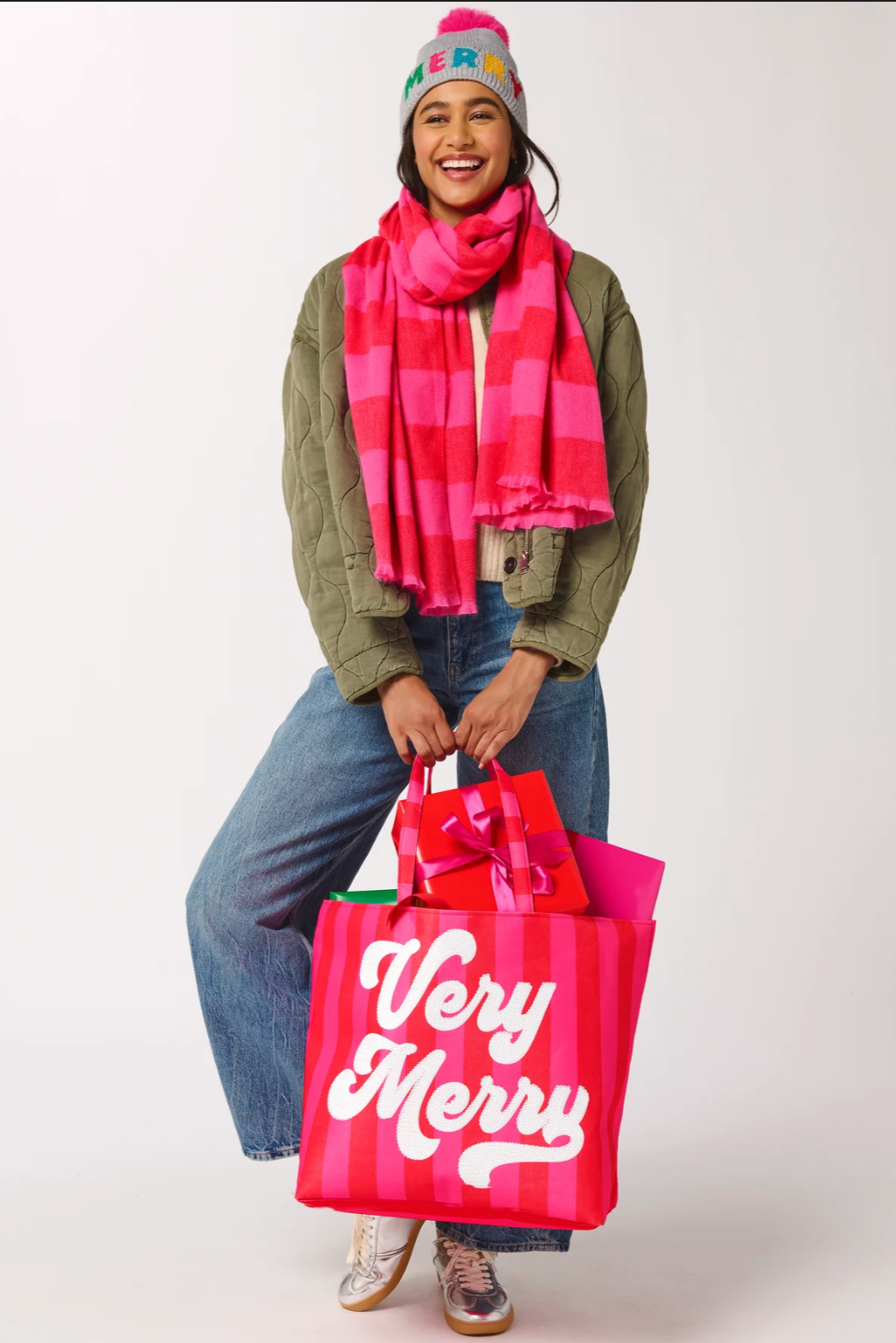 Very Merry Gifting Tote - Red