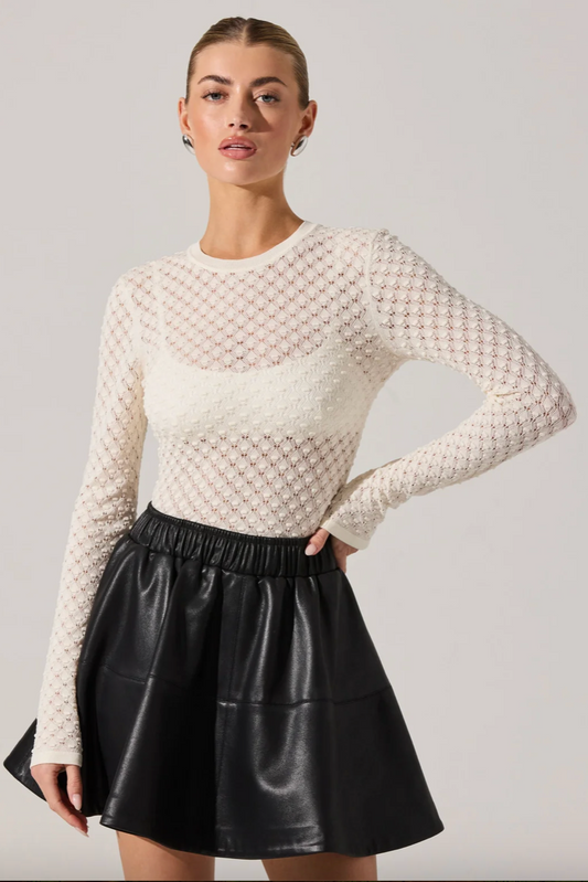 Dex Textured Sweater Top