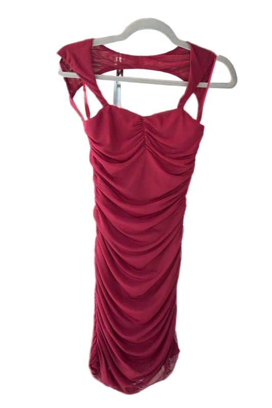Mesh Crimson Dress