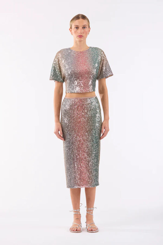 Sunset Sequins Liza Skirt
