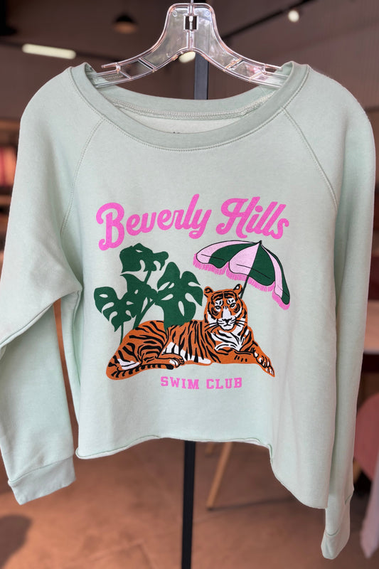 Beverly Hills Tiger Pullover Cropped