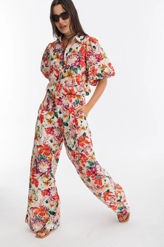 Full Bloom Culotte Linen Pants