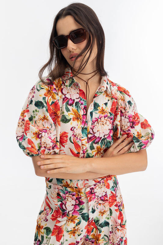 Angel Linen Shirt - Full Bloom Shirt