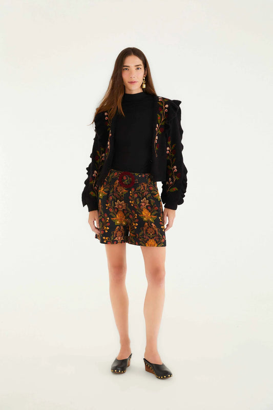 Berry Garden Black Short