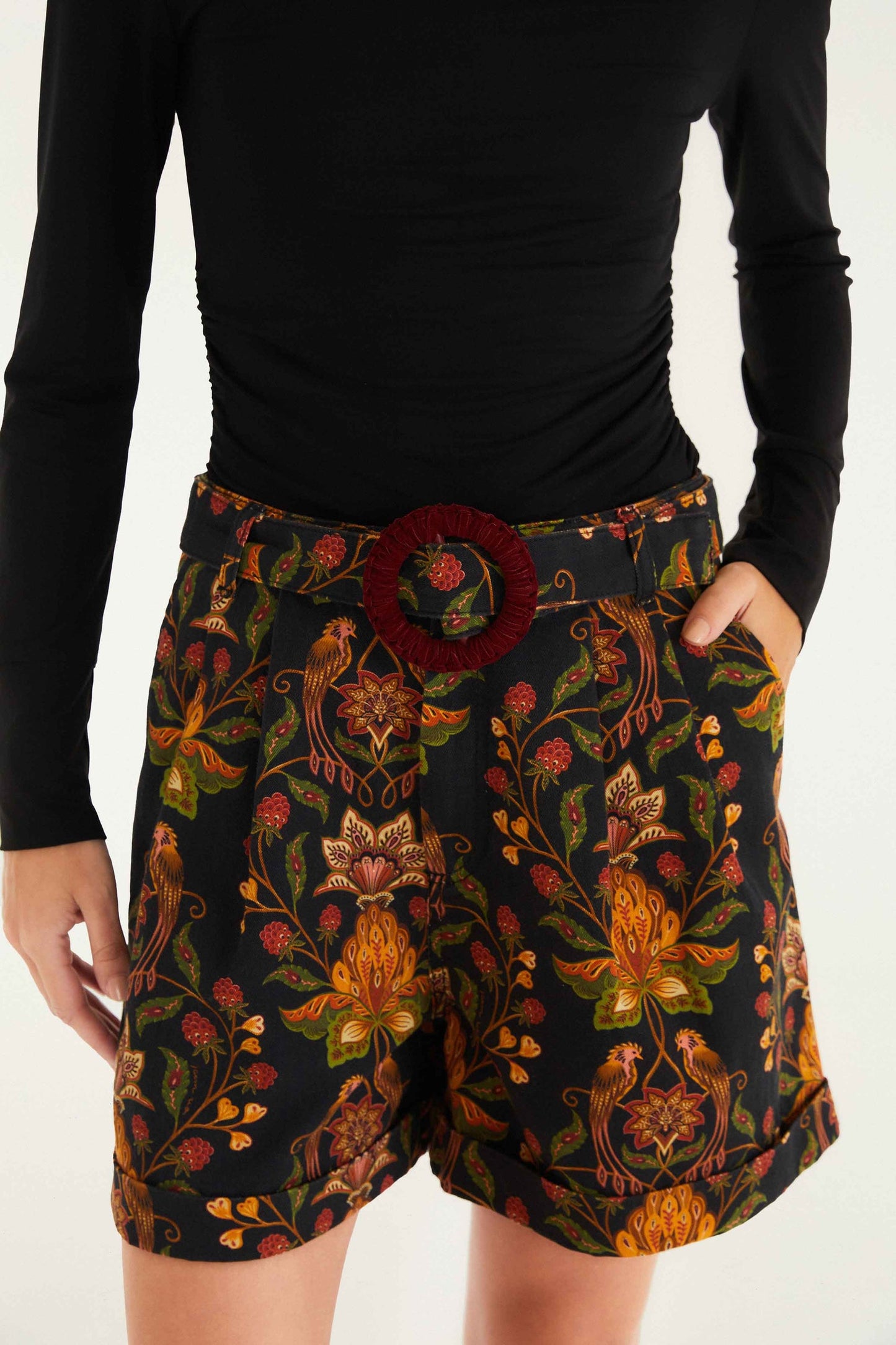 Berry Garden Black Short